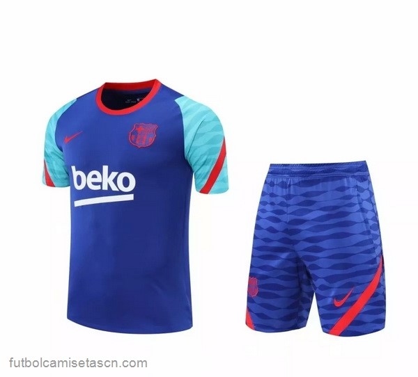 Entrenamiento Barcelona Conjunto Completo 2021/22 Azul